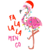 Christmas Flamingo Design DTF-Ready Press (V1) | DTF Dallas