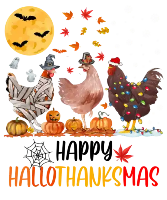Happy Hallothanksmas DTF-Ready to Press - North Pole Collection | DTF Dallas