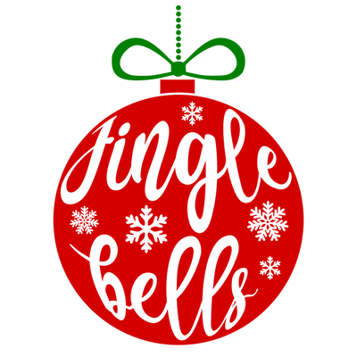 Jingle Bells Christmas Design DTF-Ready Press | DTF Dallas - DTF Dallas 