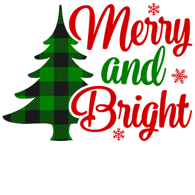 Merry and Bright Christmas Everyone Design | DTF Dallas - DTF Dallas 