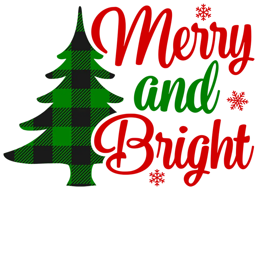 Merry and Bright Christmas Everyone Design | DTF Dallas