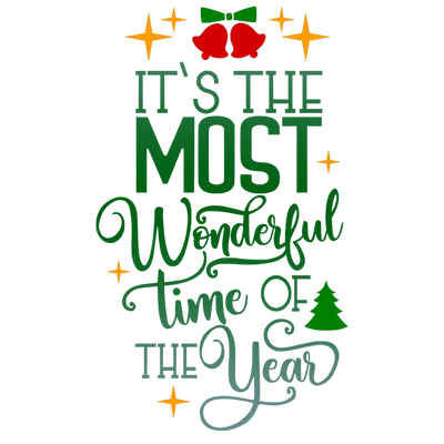 Most Wonderful Christmas Design - DTF Ready To Press - DTF Dallas 