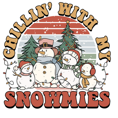 Snowmies Christmas Design - DTF Ready To Press - DTF Dallas 