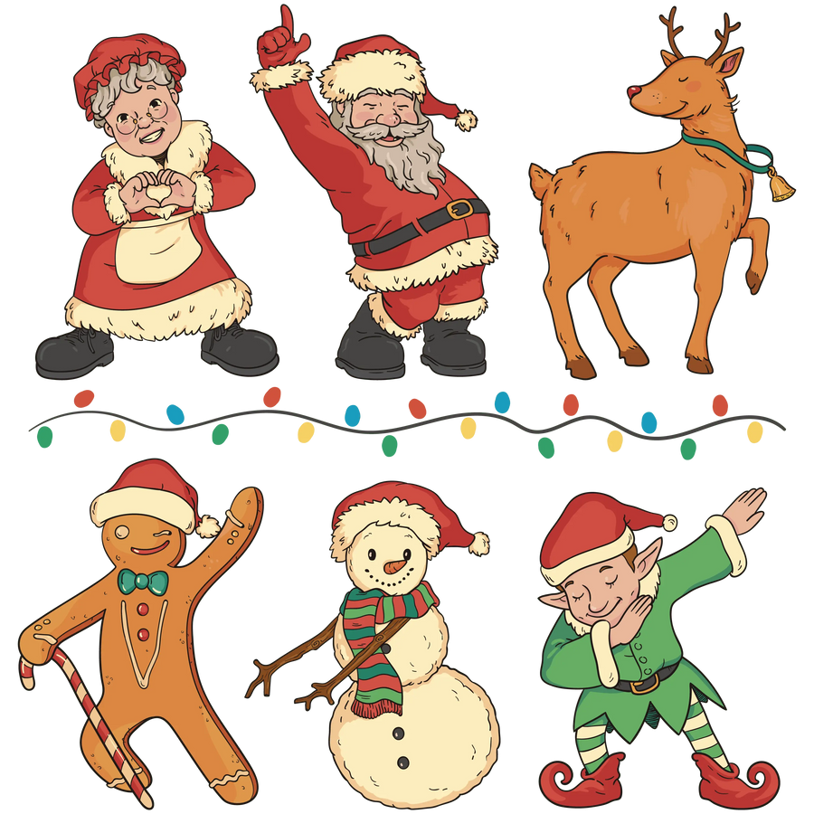 Santa Christmas DTF Design - Ready to Press | DTF Dallas