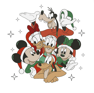 Mickey Mouse Christmas DTF Ready to Press V1 | DTF Dallas - DTF Dallas 