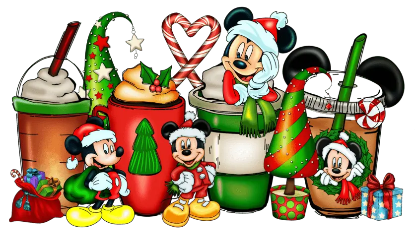 Mickey Mouse Christmas Cups Design | DTF Dallas