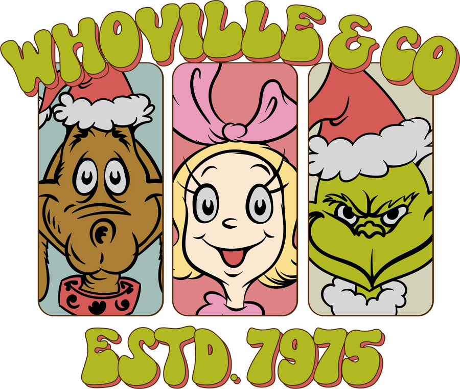 Whoville Co Christmas DTF Design Ready Press | DTF Dallas