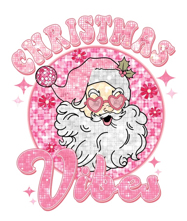 Christmas Vibes Design DTF-Ready to Press | DTF Dallas