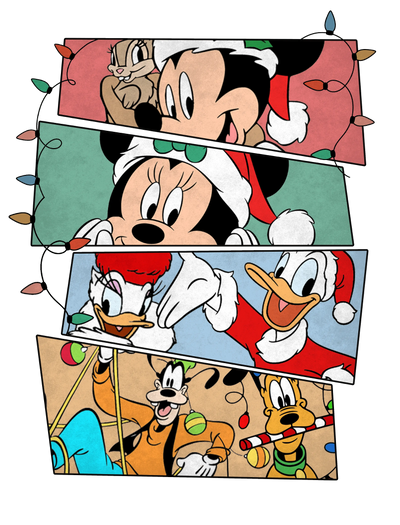 Mickey Mouse Christmas DTF Ready to Press | DTF Dallas - DTF Dallas 