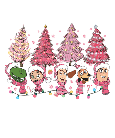 Toy Story Christmas Tree Design - DTF Ready To Press - DTF Dallas 