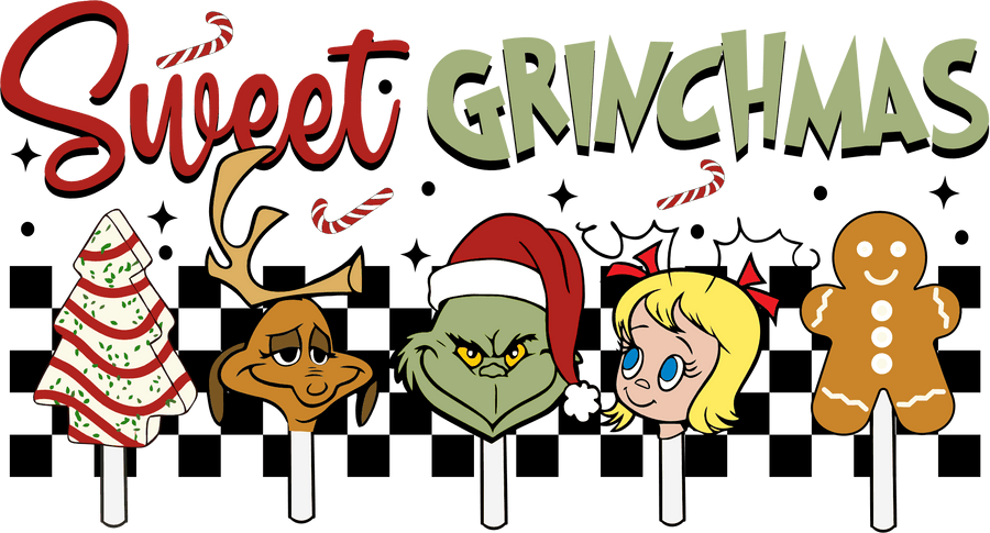 Sweet Grinchmas Design - DTF Ready To Press