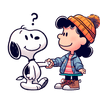 Snoopy and Lucy Van Pelt Cartoon Design V1 | DTF Dallas