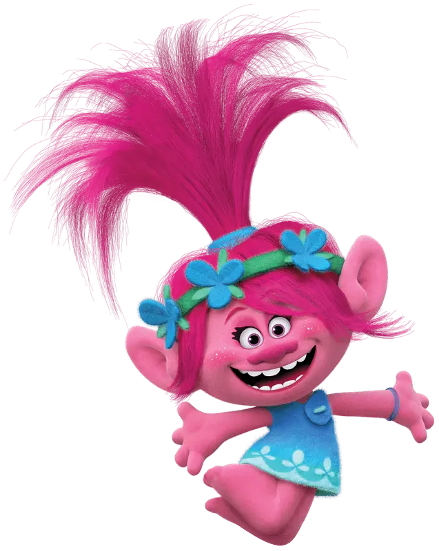 Trolls Princess Poppy Cartoon Design - DTF Ready To Press
