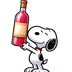 The Peanuts Snoopy Wine Cartoon Design | DTF Dallas