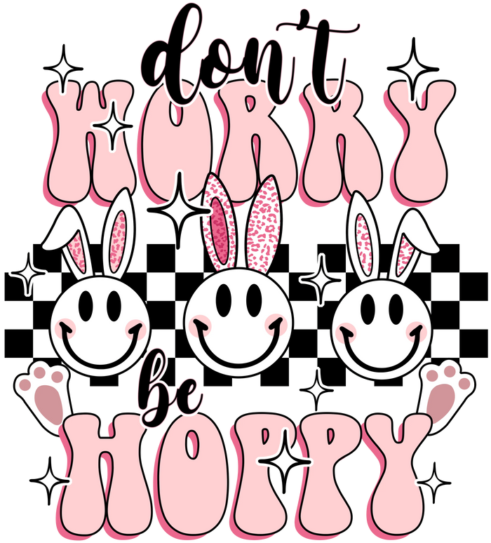 Easter Bunny Fun pressed on a garment
