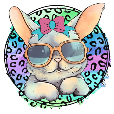 Easter Cool Bunny Design - DTF Ready To Press - DTF Dallas 