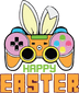 Happy Easter Game Day Design - DTF Ready To Press