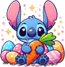 Baby Stitch Cute Easter Design - DTF Ready To Press