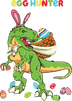 Egg Hunter Dino Easter Design - DTF Ready To Press