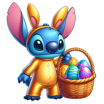 Bunny Stitch Easter Vibes Design - DTF Ready To Press - DTF Dallas 