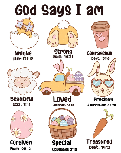 Christian Easter Day Design - DTF Ready To Press - DTF Dallas 