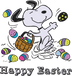 Snoopy Happy Easter Hunting Season Design - DTF Ready To Press