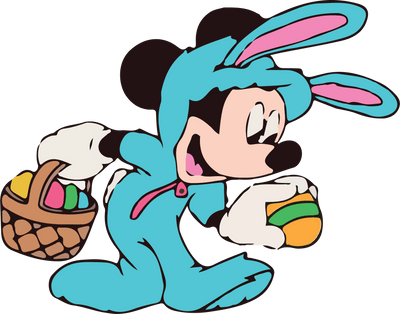 Disney Mickey Mouse Egg Hunting Easter Design | DTF Dallas - DTF Dallas 