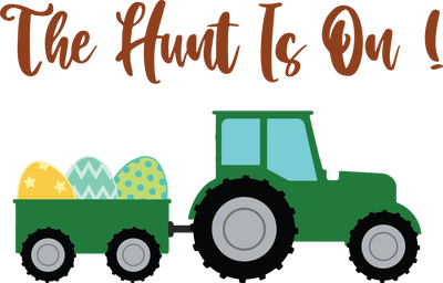 The Hunt Is On Easter Design - DTF Ready To Press - DTF Dallas 