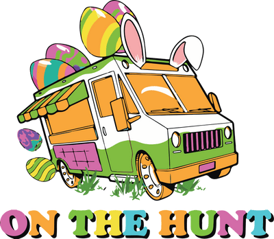On The Hunt Easter Design - DTF Ready To Press - DTF Dallas 