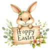 Happy Easter Bunny Party Design - DTF Ready To Press