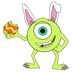 Disney Monsters - Mike Wazowski Easter Design | DTF Dallas