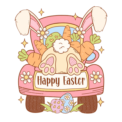 Happy Easter Day Design - DTF Ready To Press - DTF Dallas 