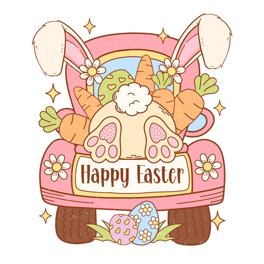 Happy Easter Day Design - DTF Ready To Press