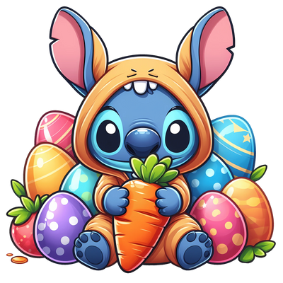 Easter Cute Bunny Design DTF-Ready Press (V1) | DTF Dallas - DTF Dallas 