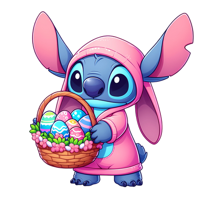 Disney Stitch Easter Design - DTF Ready To Press - DTF Dallas 