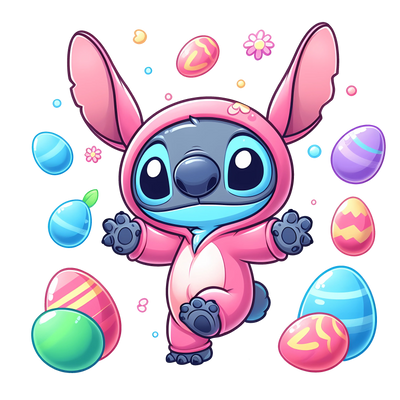 Happy Easter Stitch and Easter Egg Design | DTF Dallas - DTF Dallas 