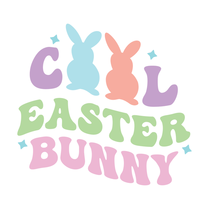 Cool Easter Bunny Design pressed on a garment