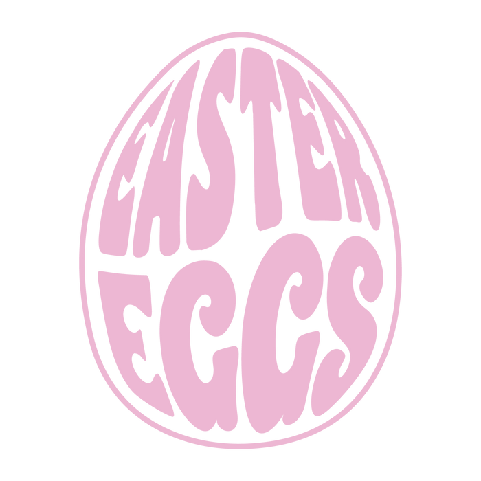 Easter Egg Party Design pressed on a garment