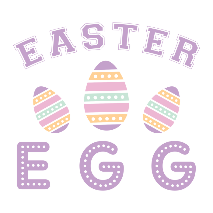 Easter Egg Design pressed on a garment