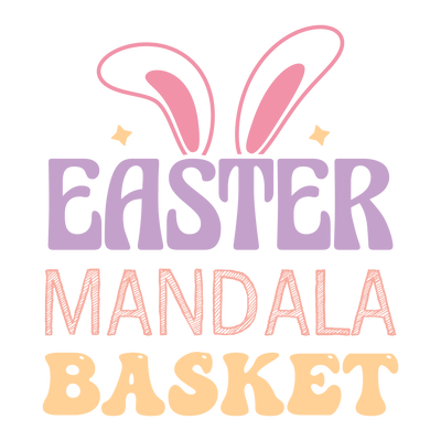 Easter Mandala Basket Design - DTF Ready To Press - DTF Dallas 