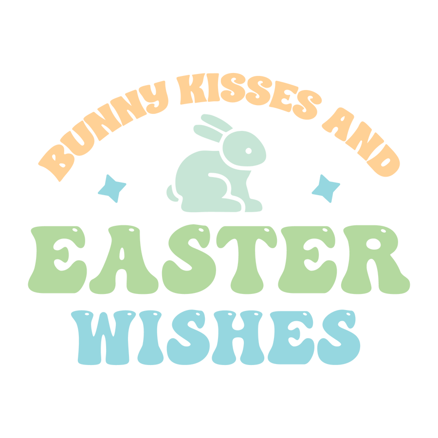 Bunny Kisses and Easter Wishes DTF-Ready | DTF Dallas