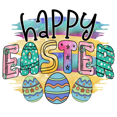 Happy Easter Hunting Egg Design - DTF Ready To Press - DTF Dallas 