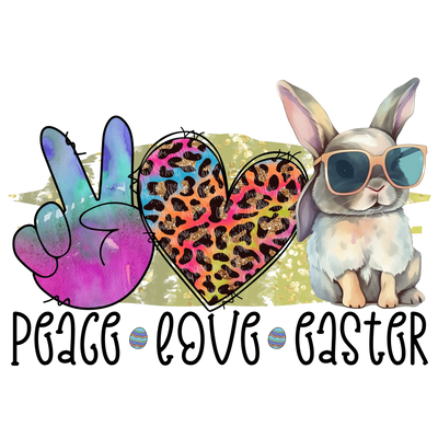 Peace Love Easter DTF Design Ready to Press | DTF Dallas - DTF Dallas 