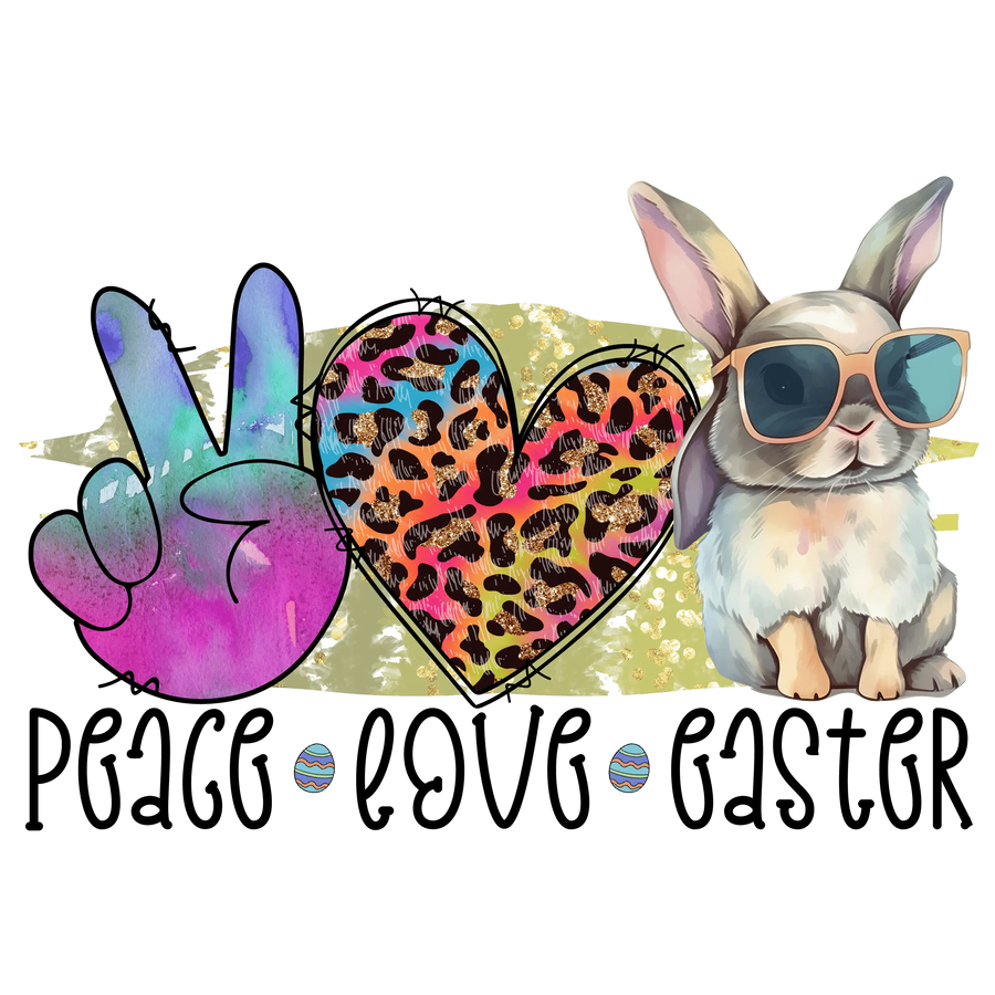 Peace Love Easter DTF Design Ready to Press | DTF Dallas