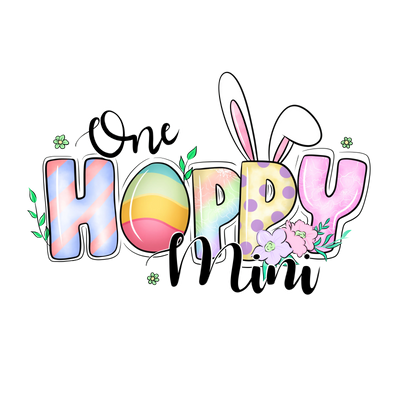 One Hoppy Mini Easter Design - DTF Ready To Press - DTF Dallas 