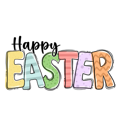 Happy Easter Design DTF-Ready to Press (V4) | DTF Dallas - DTF Dallas 