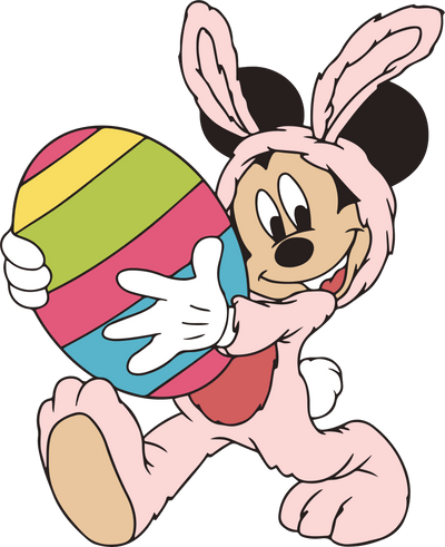 Mickey Mouse Easter Bunny Design - DTF Ready To Press - DTF Dallas 