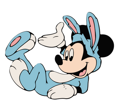 Disney Mickey Mouse Easter Bunny Design | DTF Dallas - DTF Dallas 