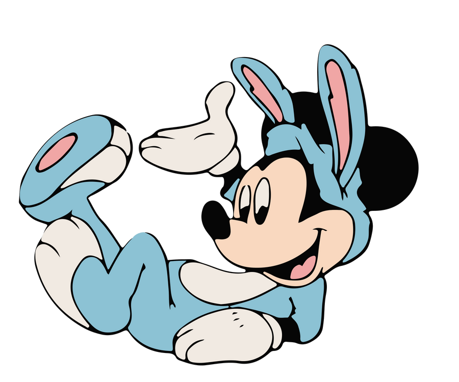 Disney Mickey Mouse Easter Bunny Design | DTF Dallas