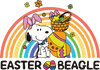 Snoopy Easter Beagle Rainbow Design | DTF Dallas